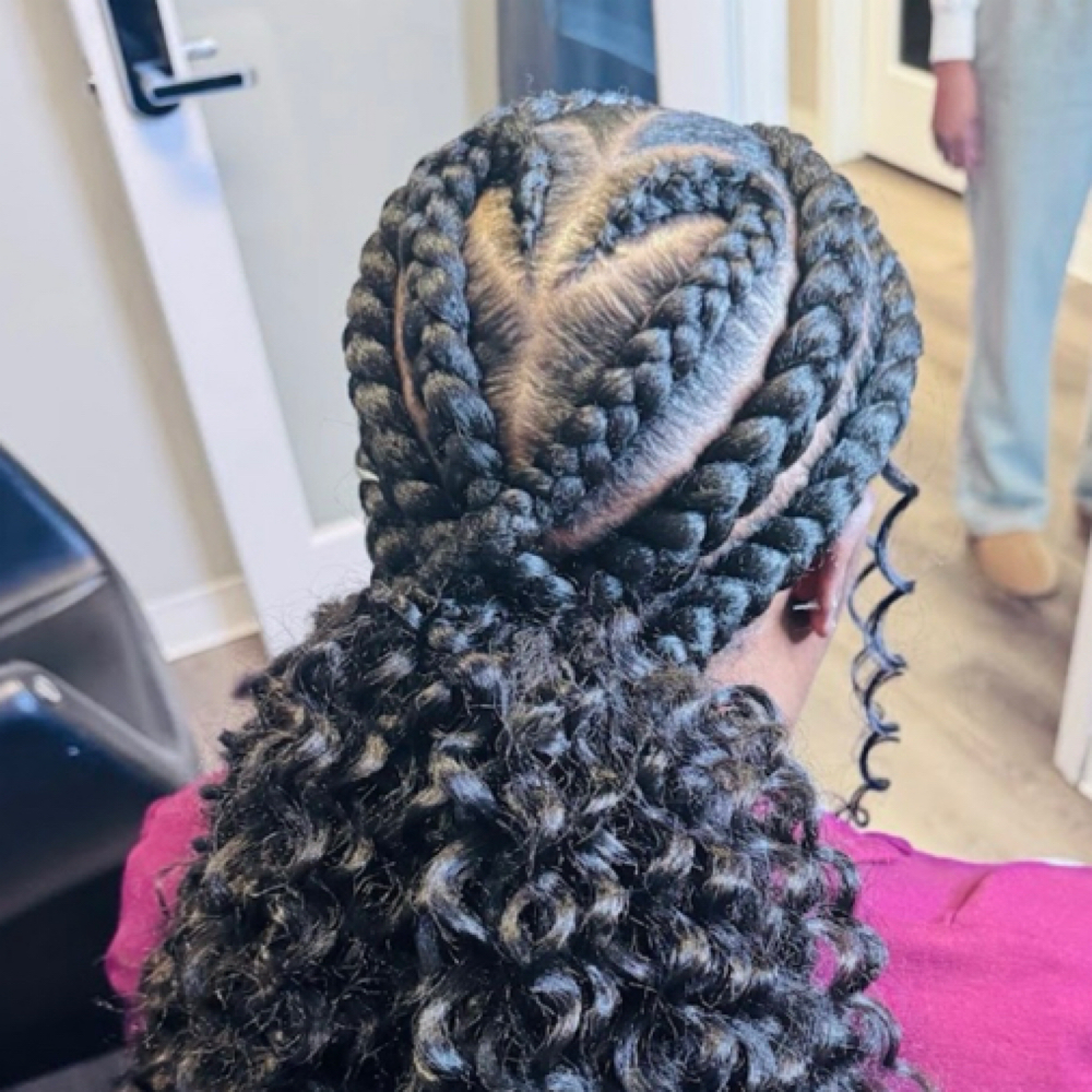 Creative  BRAIDS WITH PONY at MsRuthStyles in Lawrenceville, GA