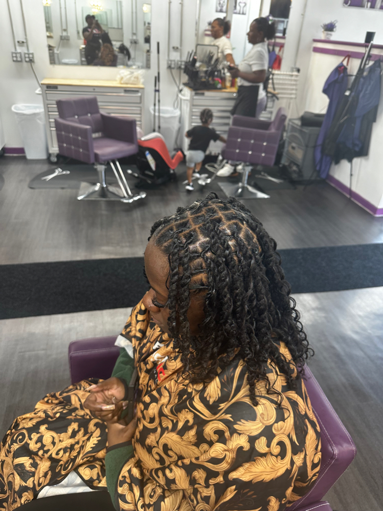 Invisible Locs Over Locs at Lee The Hair Magician LLC in Detroit, MI