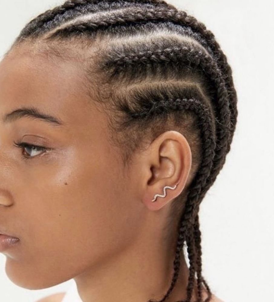 Basic Cornrows/Braid Down Add On