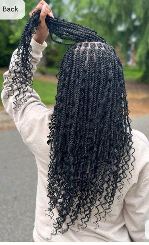 Boho braids at D-Love Hair Braiding Center in Dracut, MA