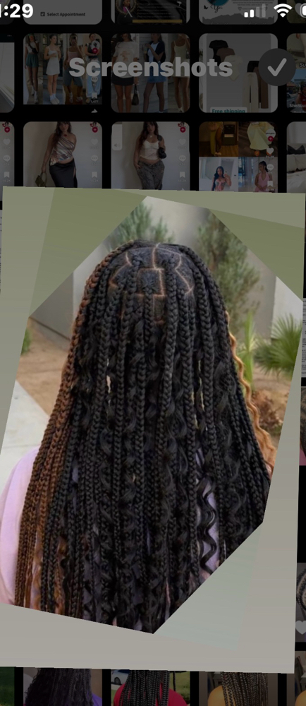 Smedium Knotless Braids at Get it done by Maya in Paramount, CA