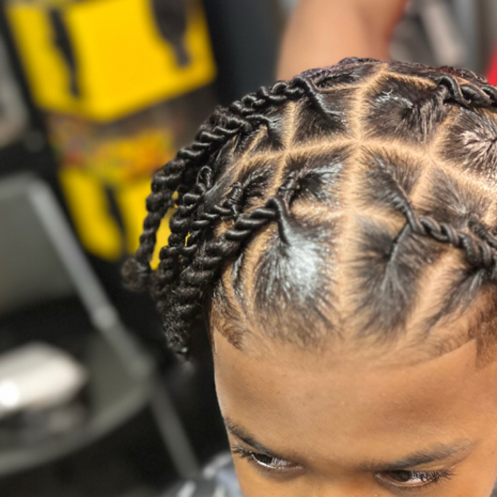 (Small) Rope style twist at Smiley Hair Styles in Homestead, PA