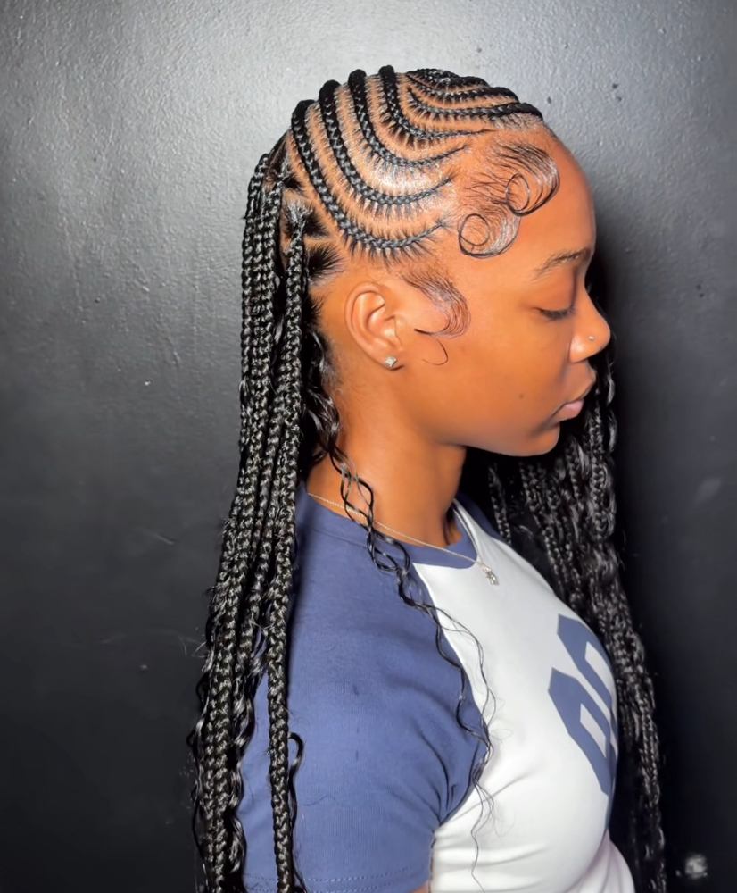 Lemonde Fulani Braids w/boho at Lavishlooksbymya in New York, NY
