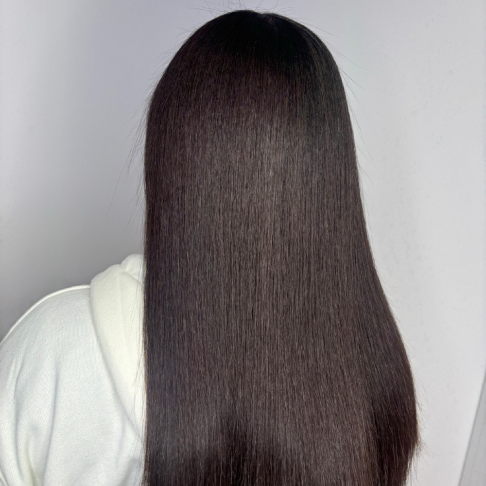 Silk Press (curly to straight) at Laisa  Beauty in Pawtucket, RI