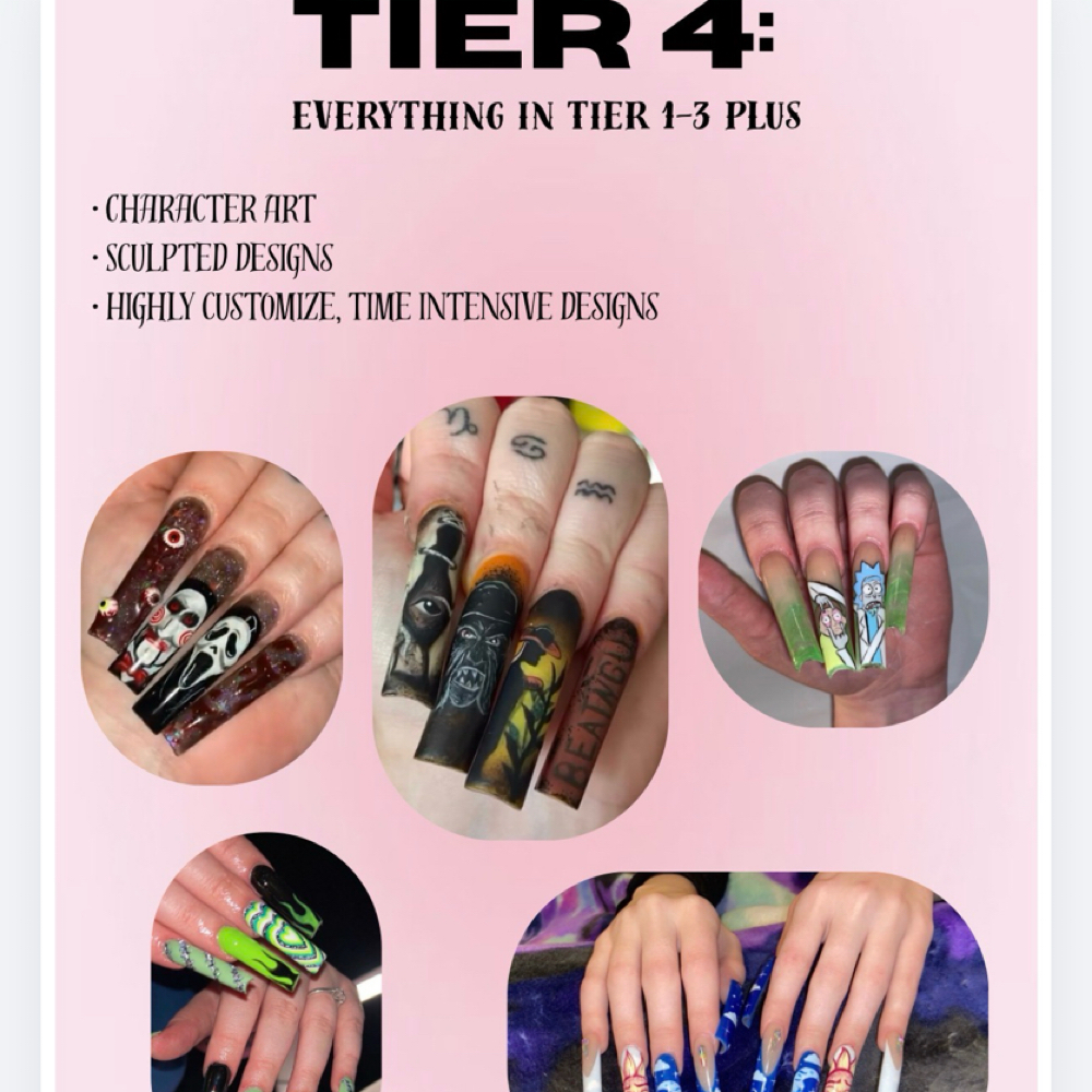 Tier 4 XLong Full Set at Nails By J in Springfield, OR