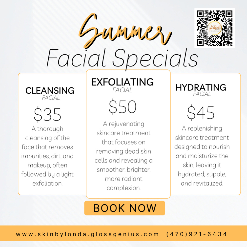 Summer Hydrating Facials at Skin By Londa in Fairburn, GA