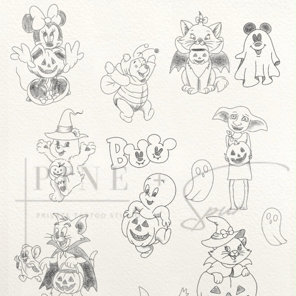 Disney Halloween at Pine + Spur Tattoo in Southwick, MA
