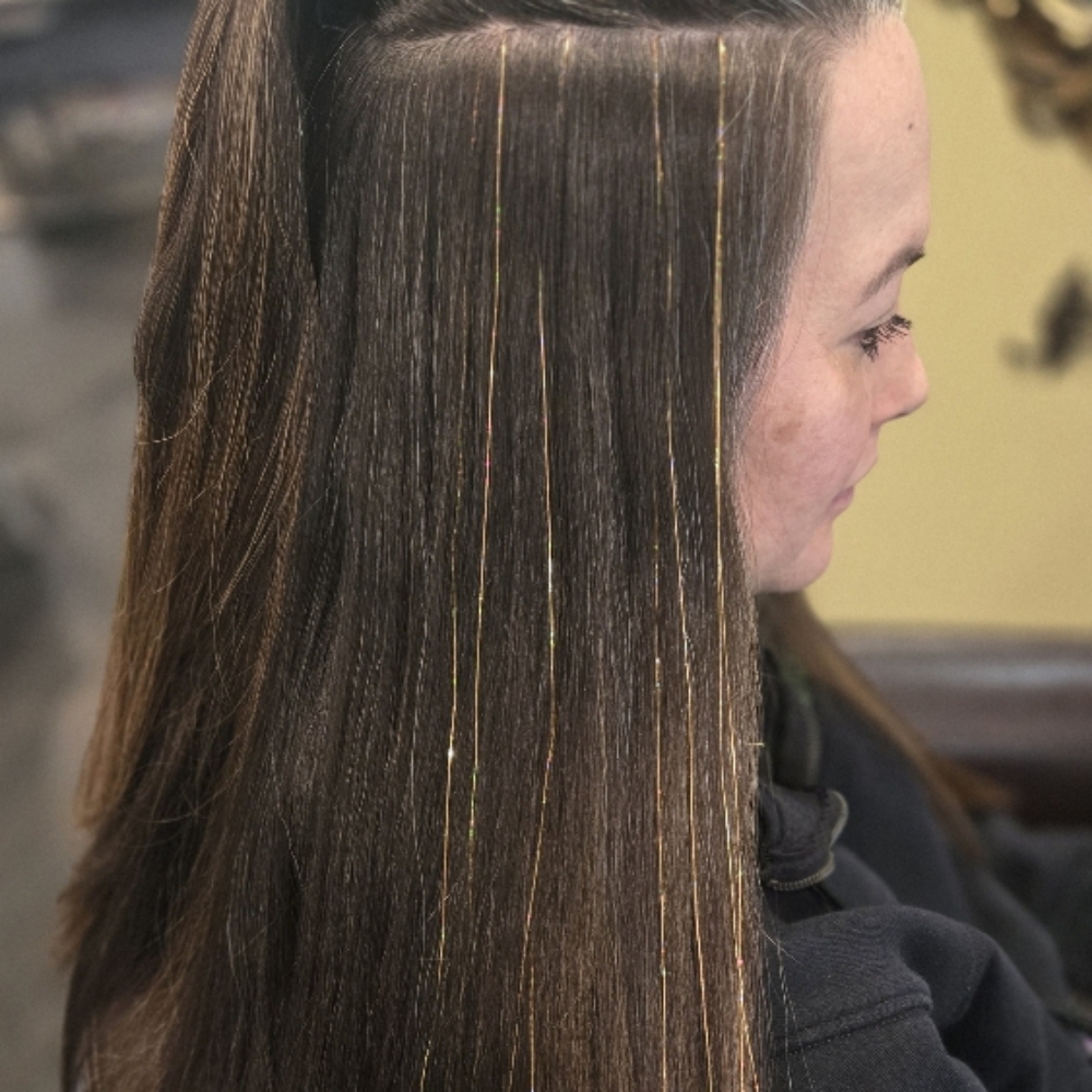 Fairy Tinsel at Katya hair salon in Leesburg, VA
