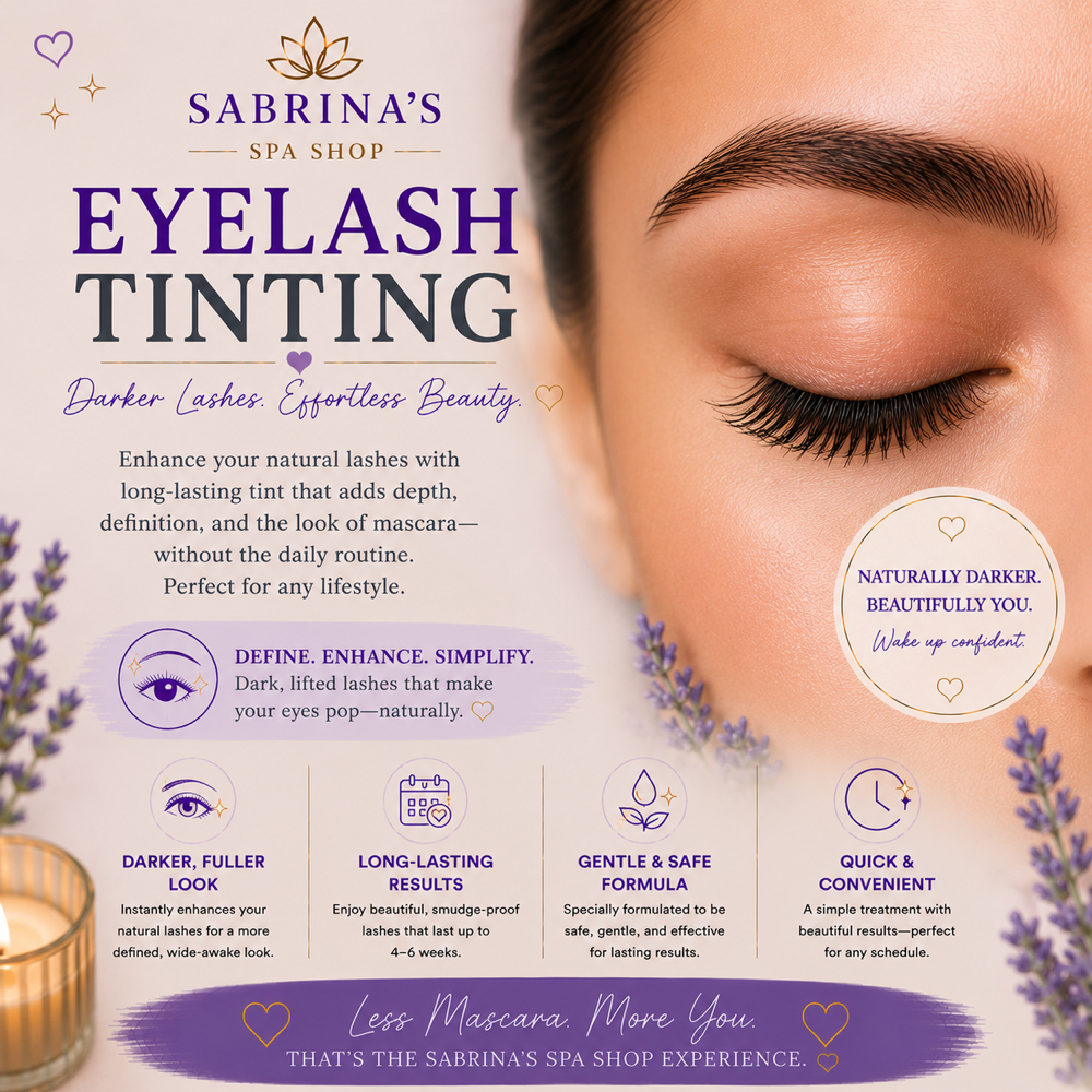 Eyelash Tint at Sabrina’s Spa Shop in Spring Hill, FL