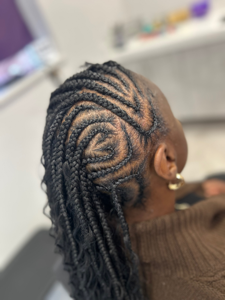 Braided Boho Mohawk