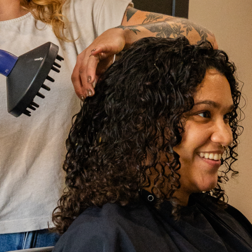 Curly Haircut at FOXXY SALON in Sioux Falls, SD