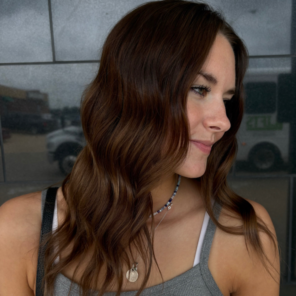Sydney | Root Retouch at Aurora Blush Salon in Iowa, IA
