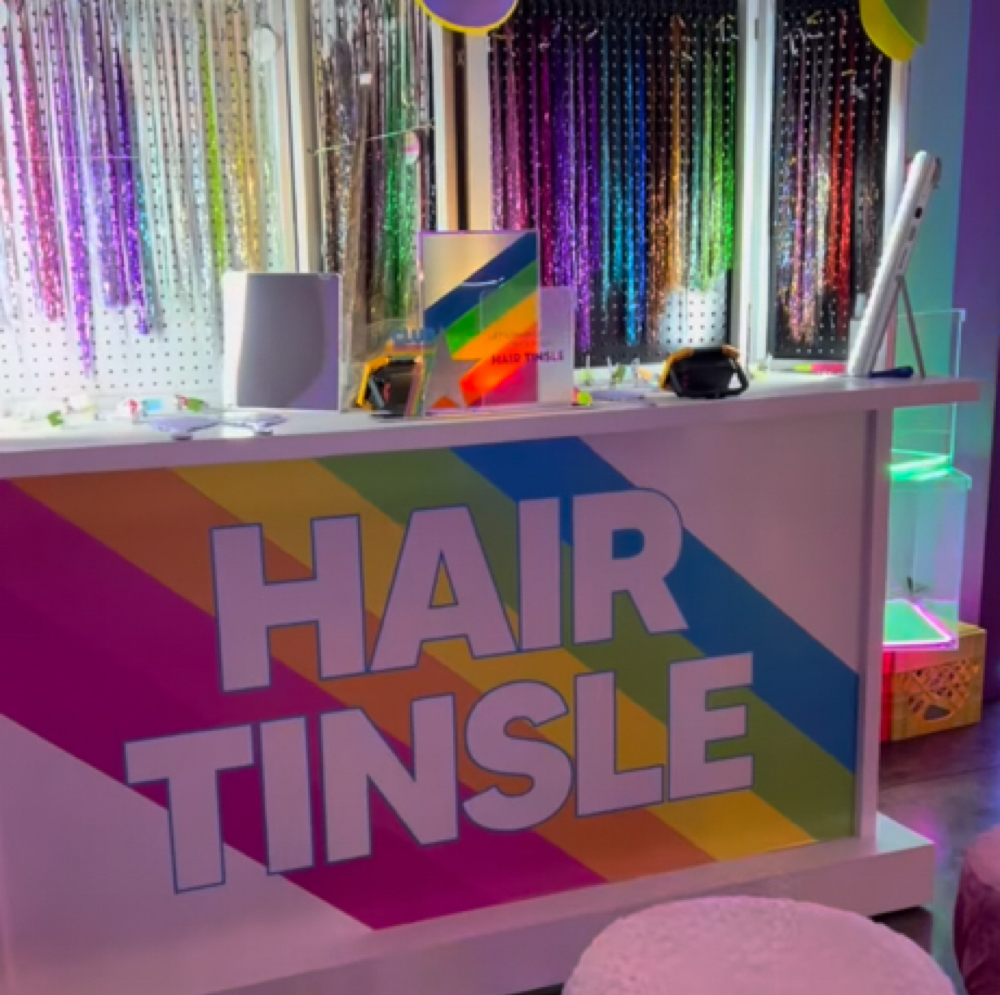 Bar/Bat Mitzvah Booth at Kinda A Big Dyl Hair Tinsel in houston, TX
