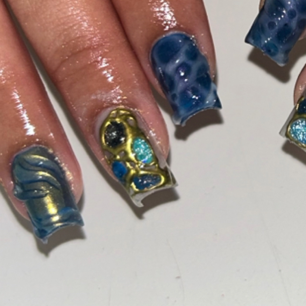3D Gel Designs at _nailedbycoco in Austin, TX