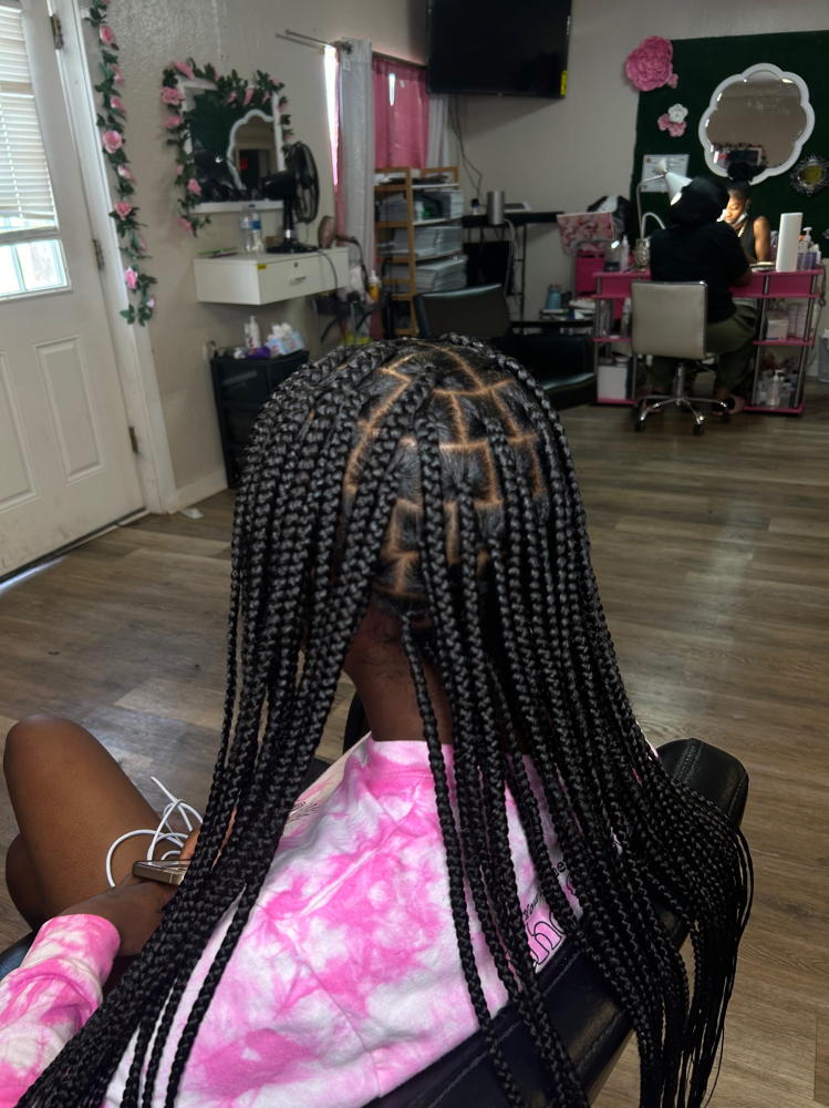 Medium Knotless Braids at Spiffed By Jah in Atlanta, GA