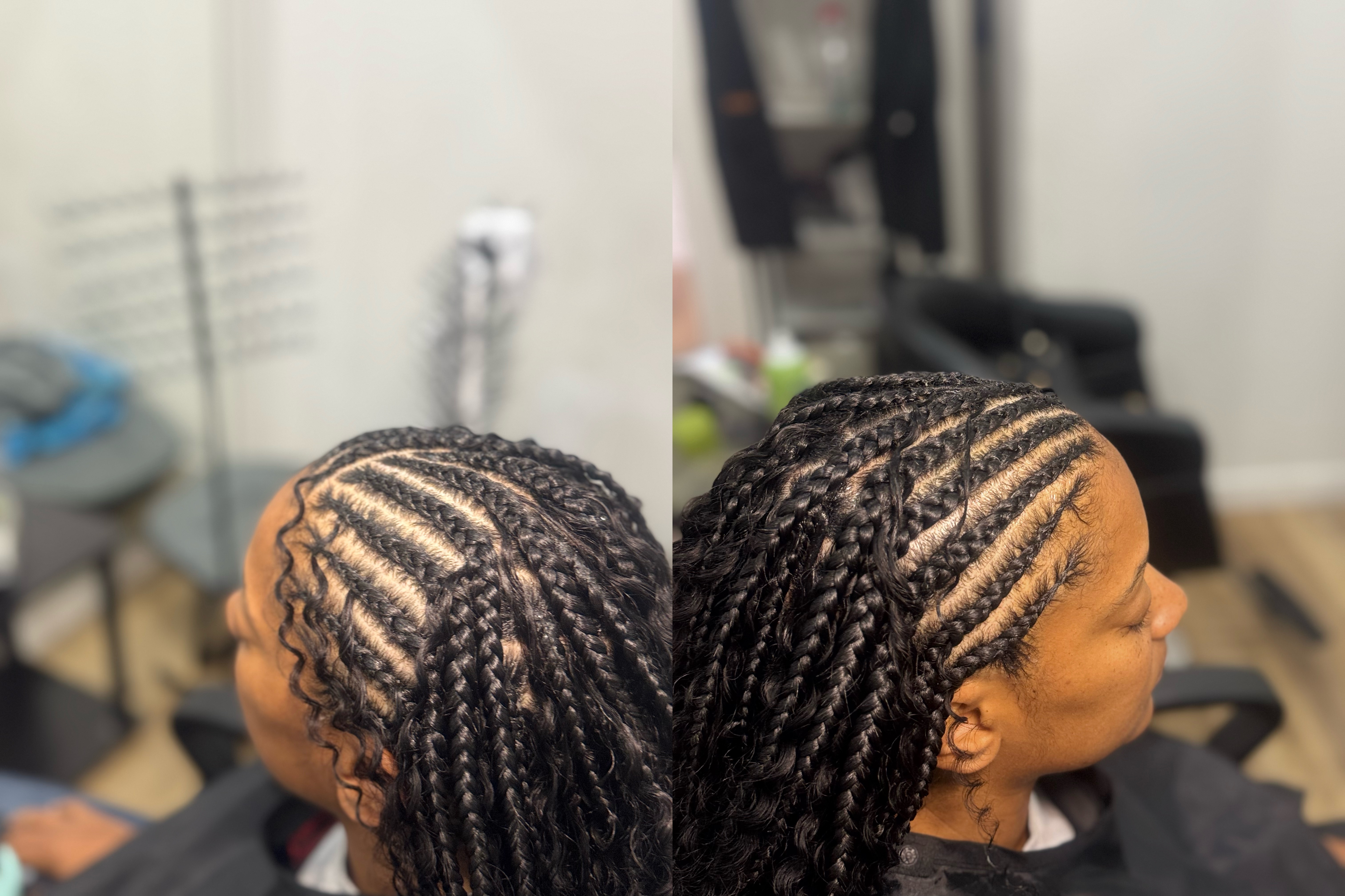 Boho Fulani with Individual at Michou  HairBraiding in Anaheim, CA