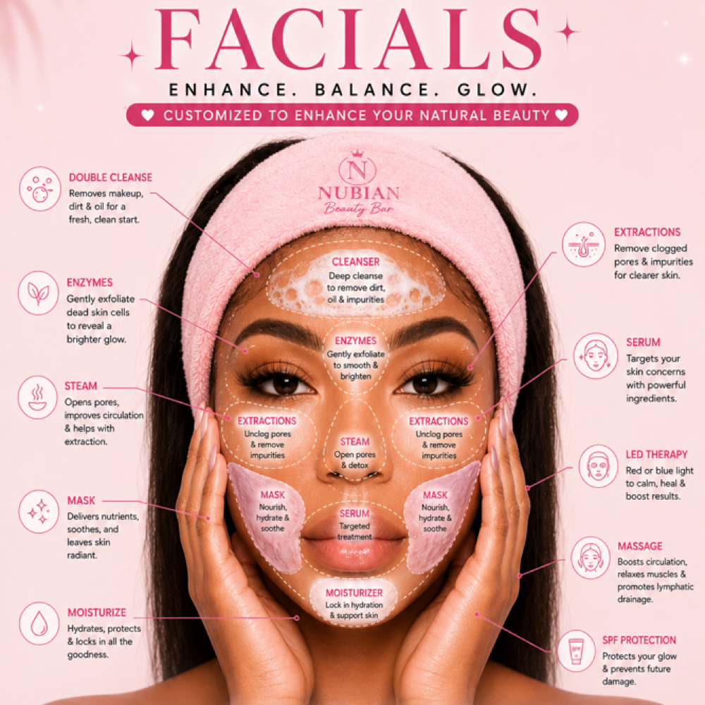Pure Glow Facial at Nubian Beauty Bar in APOPKA, FL