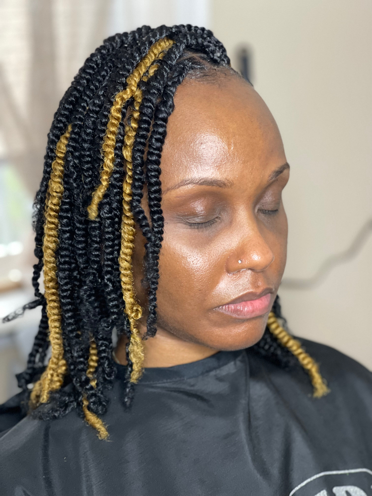Two Strand Twist w/ hair added