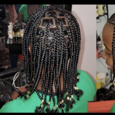 BOX BRAIDS WITHOUT EXTENSION at Favourite Hair Braiding in Cantonsville, MD