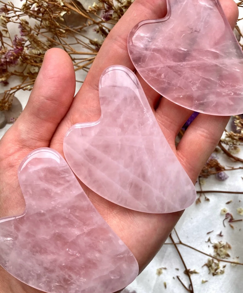 Mini Rose Quartz Gua Sha Facial