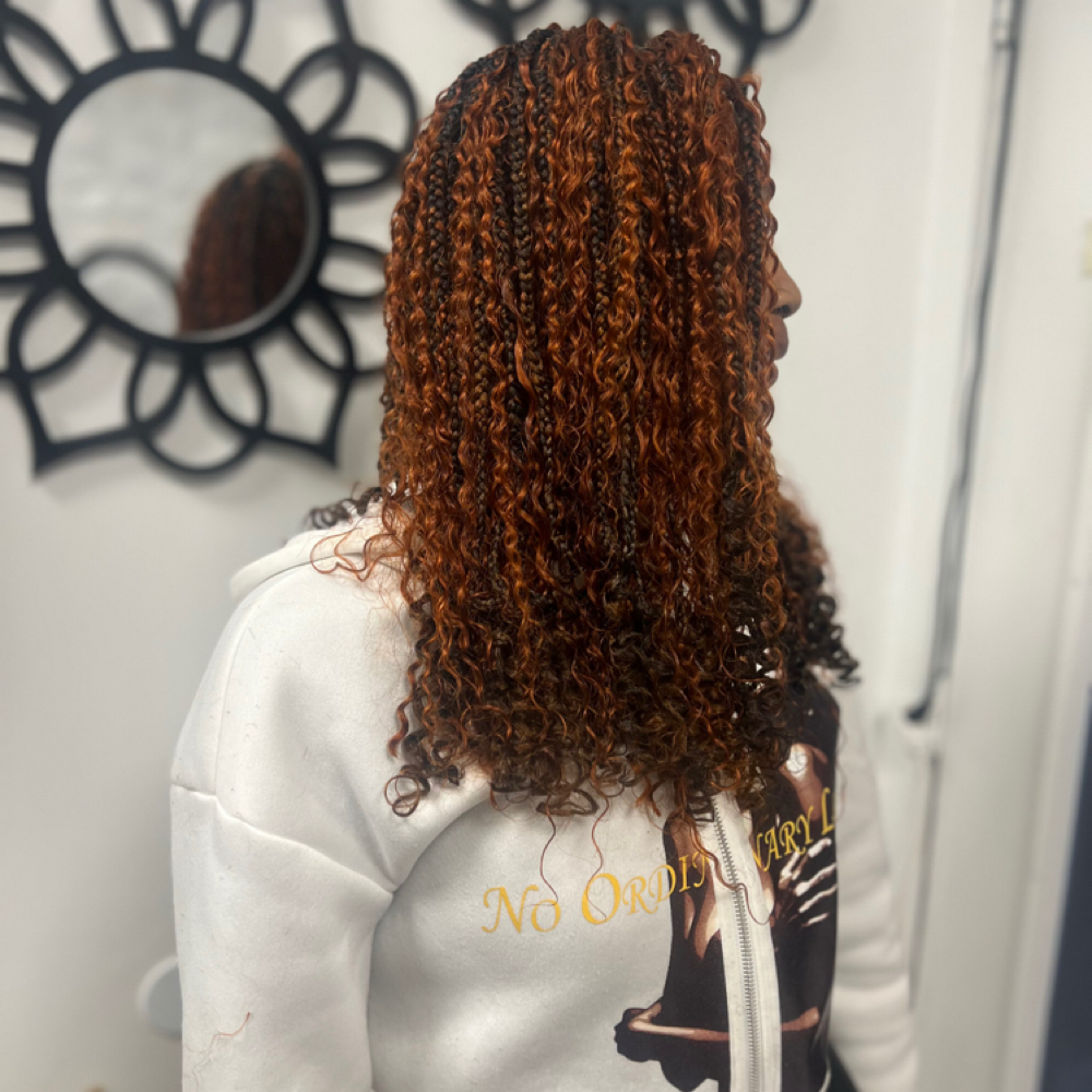 Medium Boho Knotless Full Density at Sleek Touch By Ty Hair Braiding in Atlanta, GA