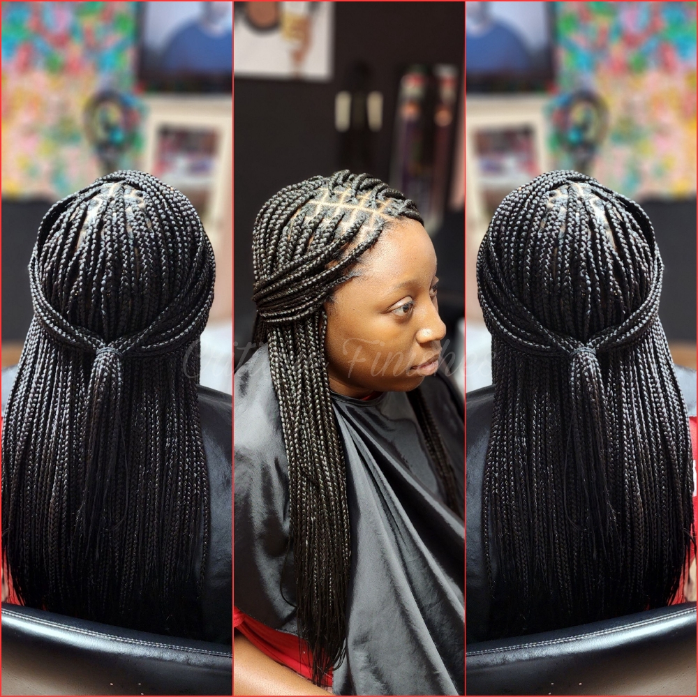 Small Knotless Braids at Critique Finishes in Texarkana, TX