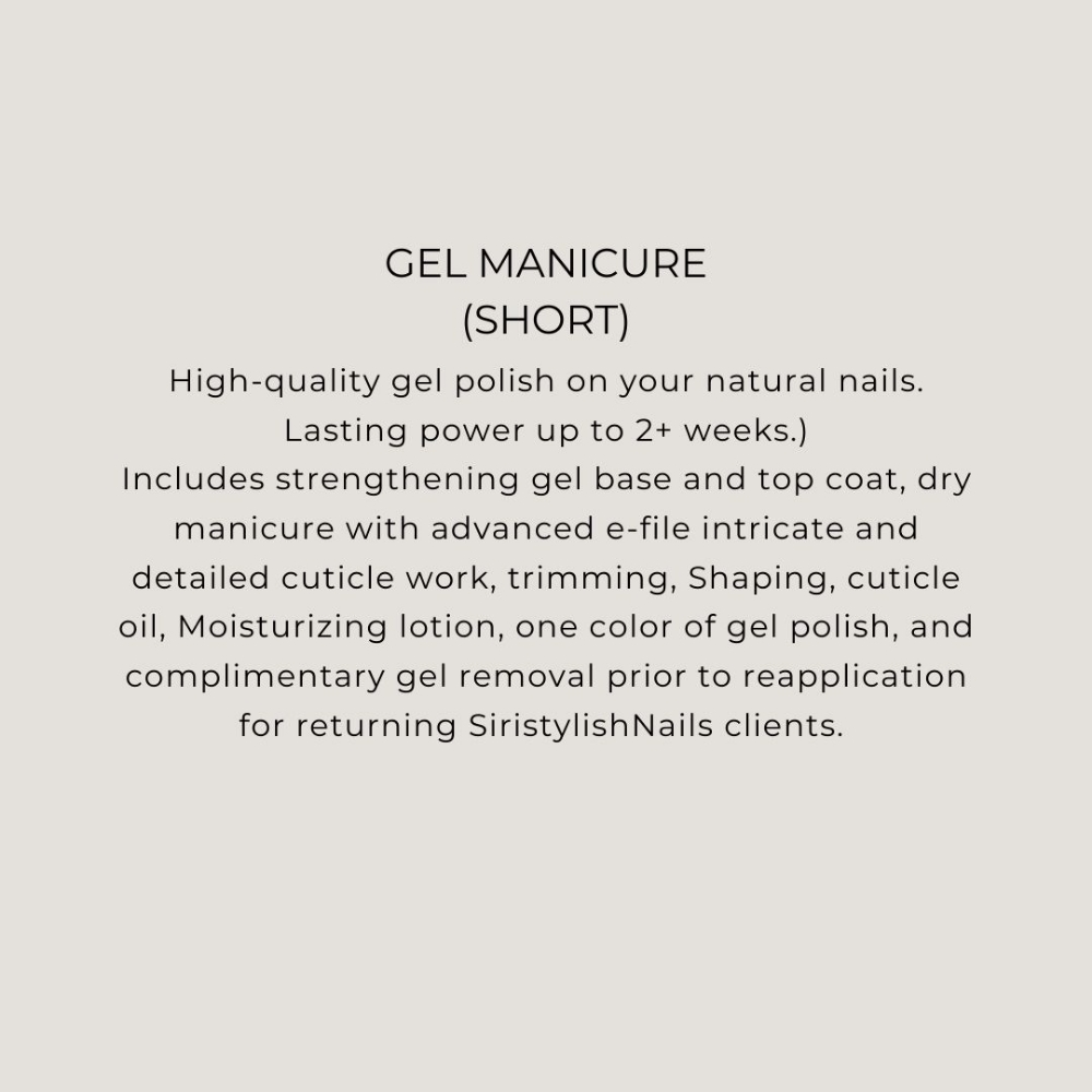 Gel Manicure (Short)