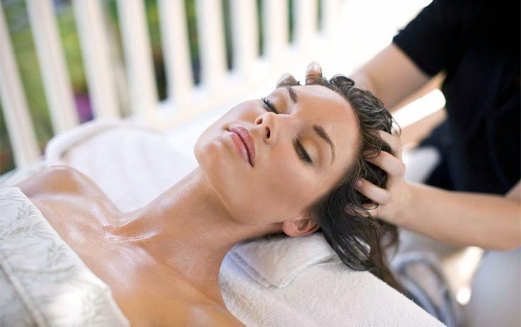 Hot Oil Scalp Massage