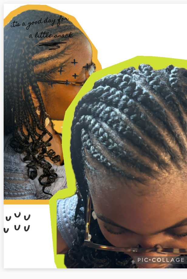 Knotless Braids With Front Cornrow at Faithful Beauti LLC in Orlando, FL