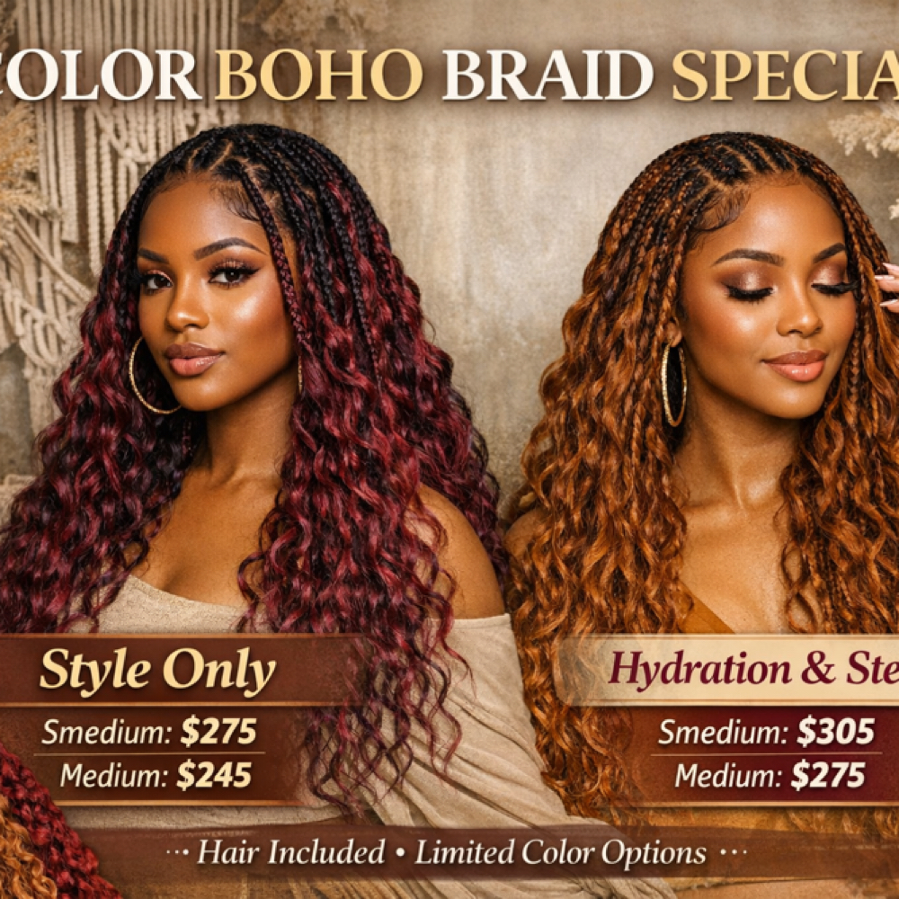 🚨Medium Color Boho Special🚨 at Crown Theory Studios in Holiday, FL