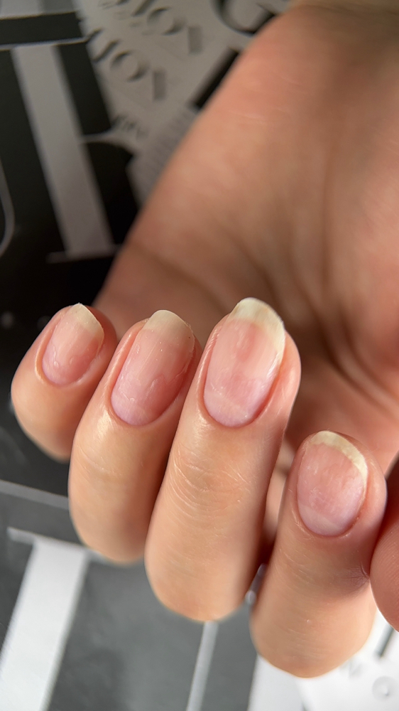 Russian Manicure ( bare nails )