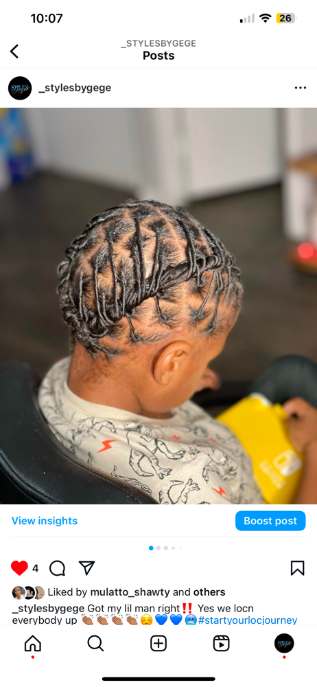 Kids Starter Locs (Med)