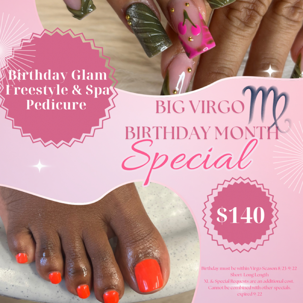 Virgo Birthday Glam at Gorgeous Gal Beauty in Indianapolis, IN