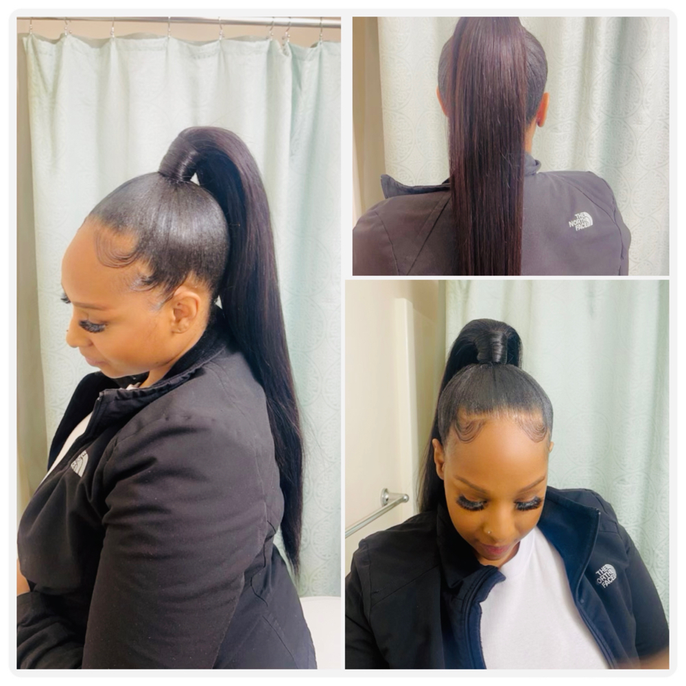 Up Do Ponytail (Natural Hair)