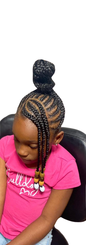 Kid Feed In Braids In Ponytail at Applying Pressure in yoakum, TX