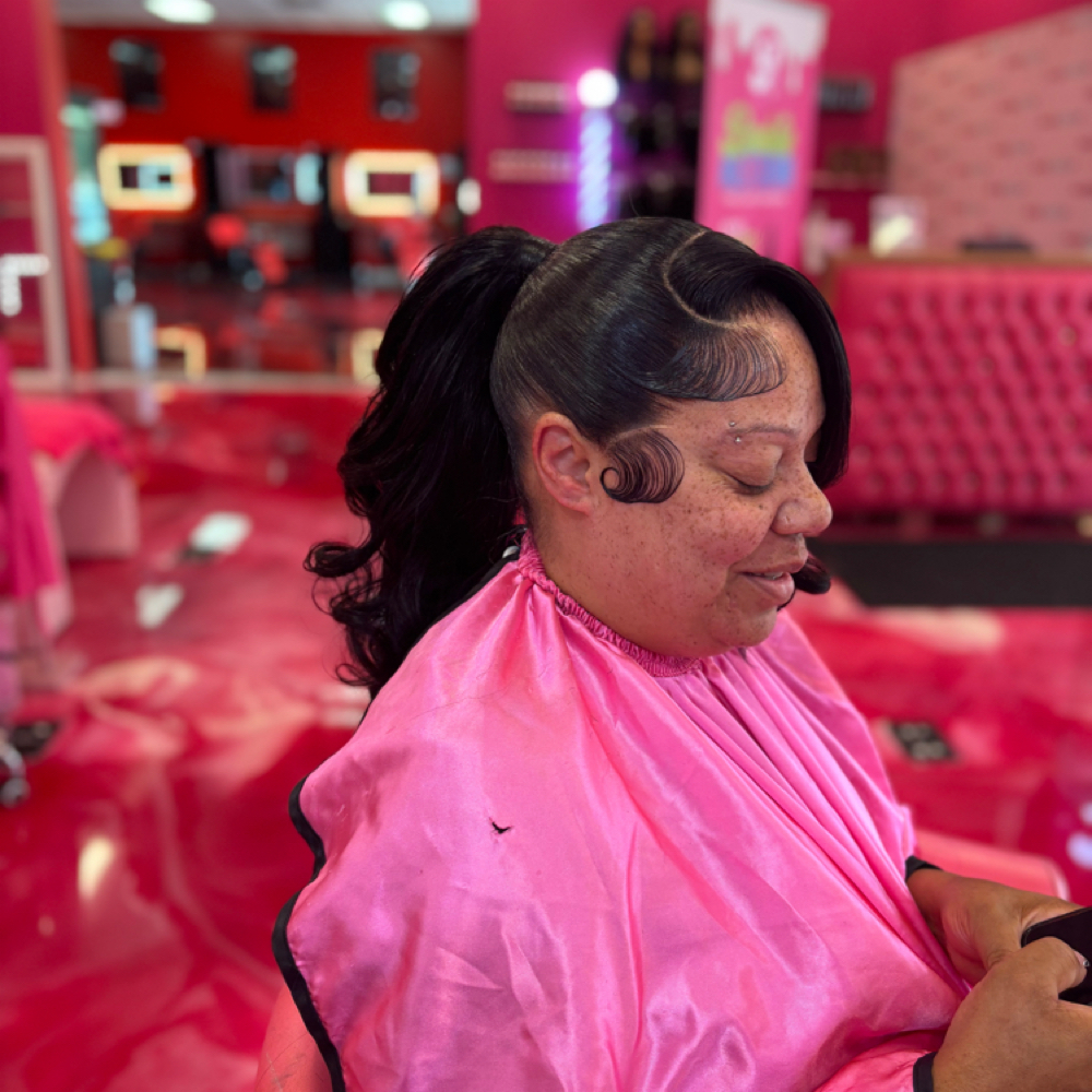 Frontal Ponytail at Her Creations Beauty in Sacramento, CA