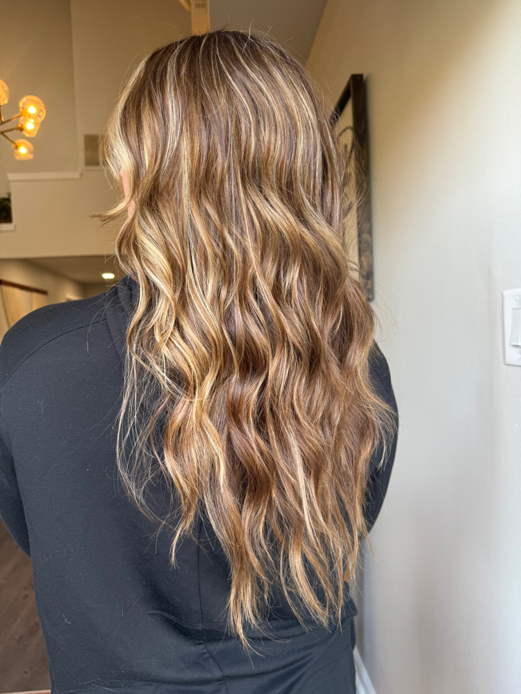 Highlight (Partial) Glaze & Blowdry