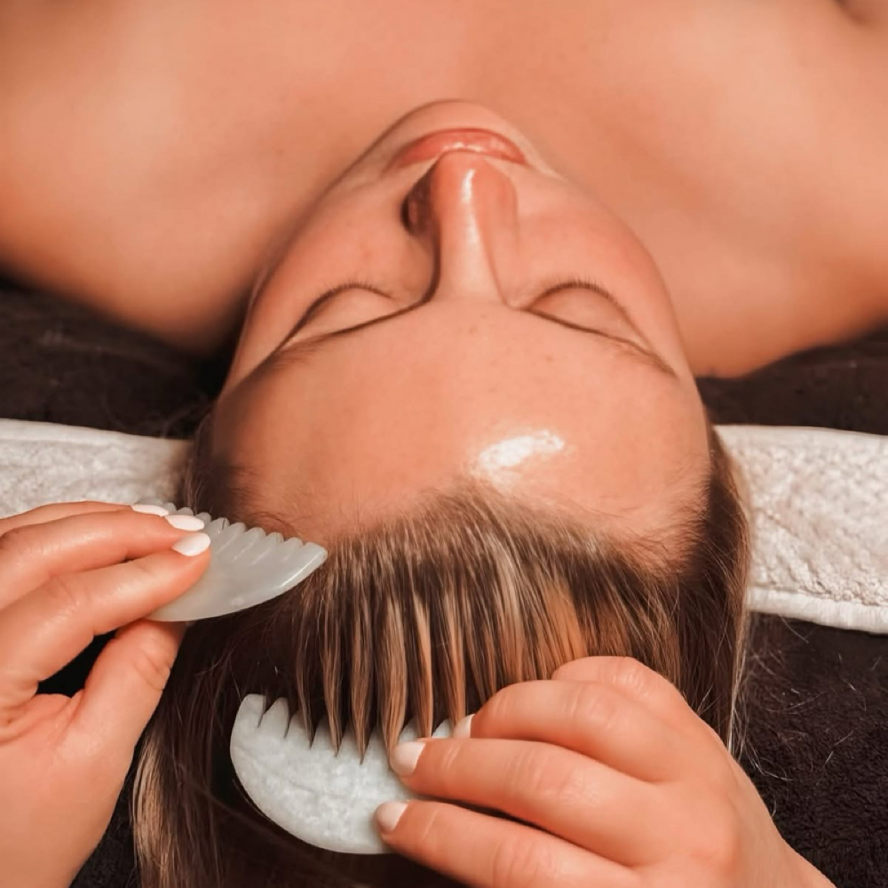Extra Scalp Massage at Blush & Bare Beauty in Whitney, TX