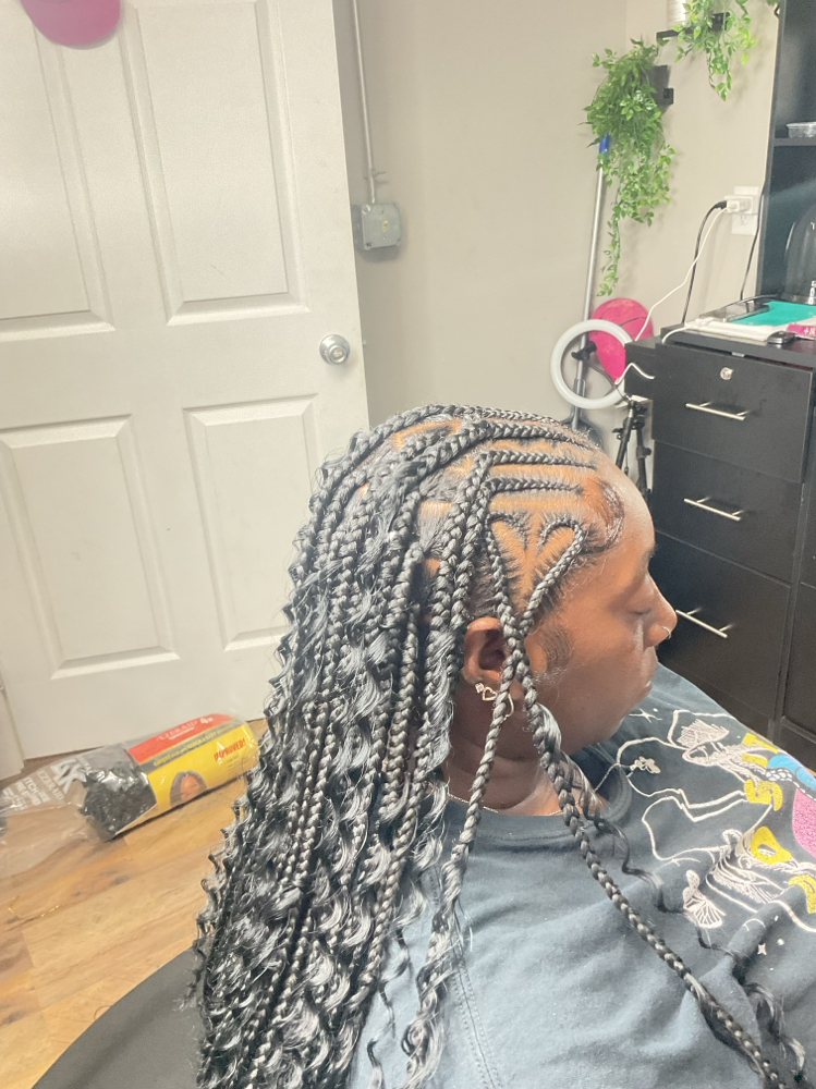 Tribal/ Fulani Knotless at HerKrown in Springfield, OH