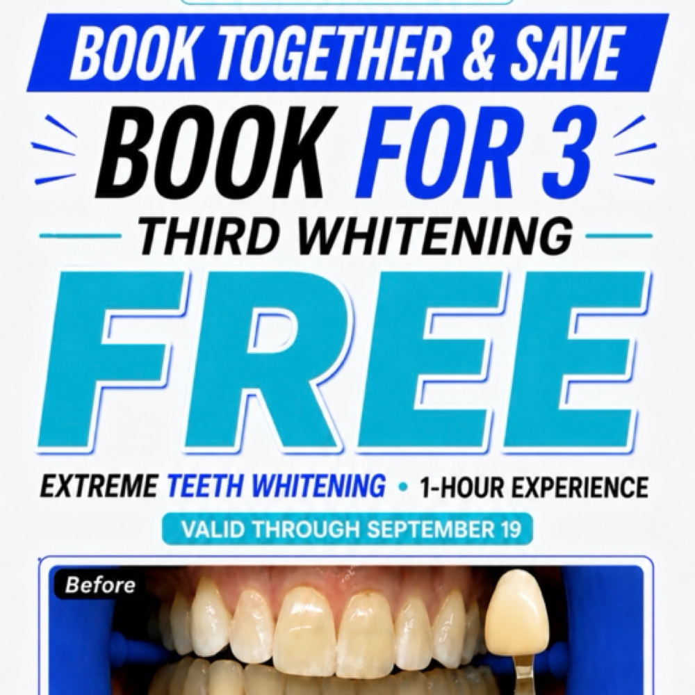 BOOK FOR 3 — 3rd Whitening FREE at Royal Blanc Smiles - Teeth Whitening and Tooth Gems in Charlotte, NC in Concord, NC