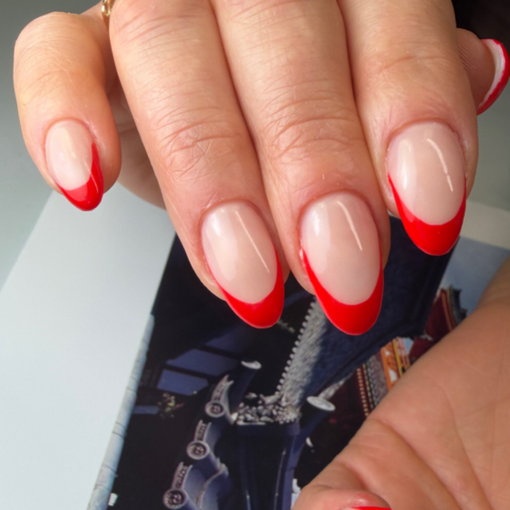 Russian Manicure + Hard Gel at NP nailstudio in Cranston, RI
