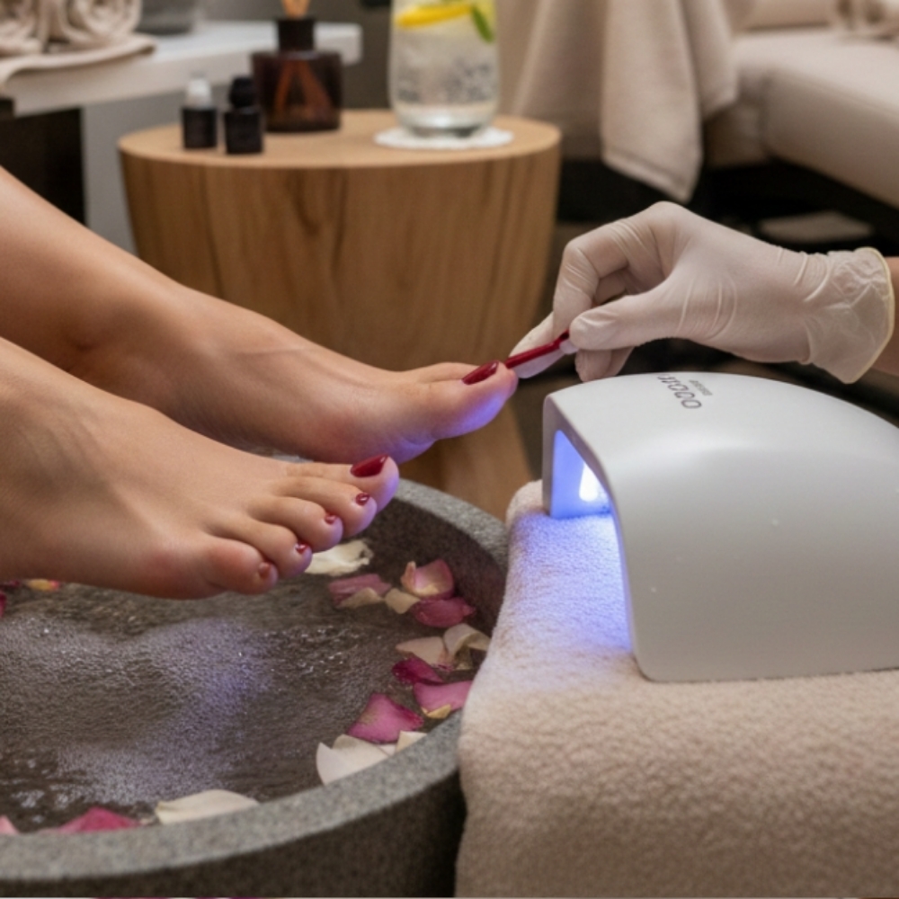 Expert Signature Gel Pedicure at BellaLuxe Nails in Madison, WI
