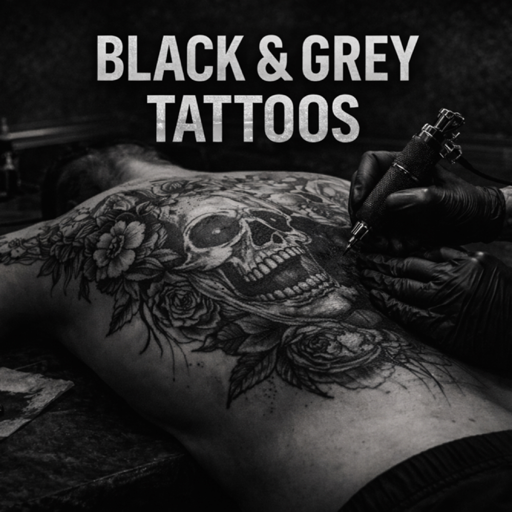 Black And Grey Tattoos at Dallas Sloan in Pontoon Beach, IL