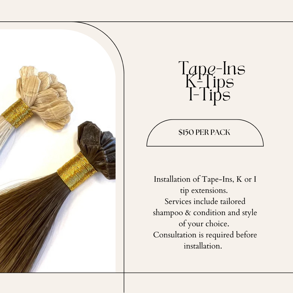 Tape-I/K-Tip/I-Tip Extensions