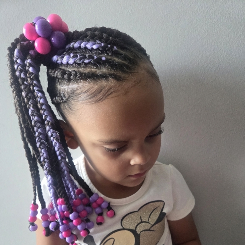 KIDS BRAIDED PONYS (3-12YRS) at Beauties By Ashanti Michelle in Hutto, TX