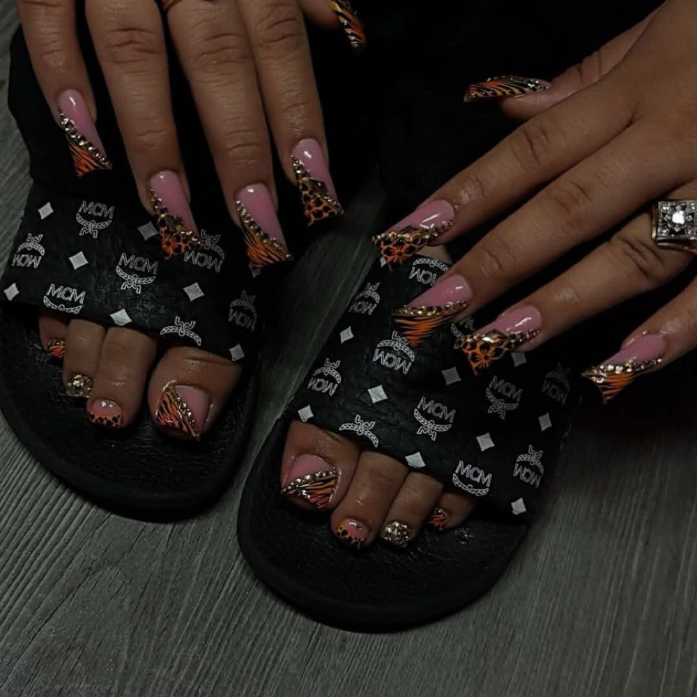 Matching Combo Sets at Erica B Nails in Lancaster, CA