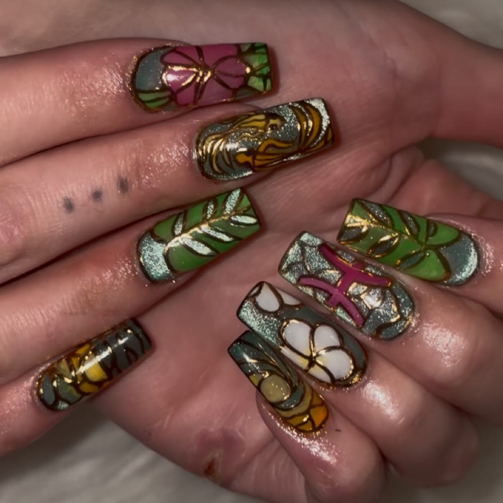 Tier 4 nail art at Starr Struck Nails LLC in Denver, CO