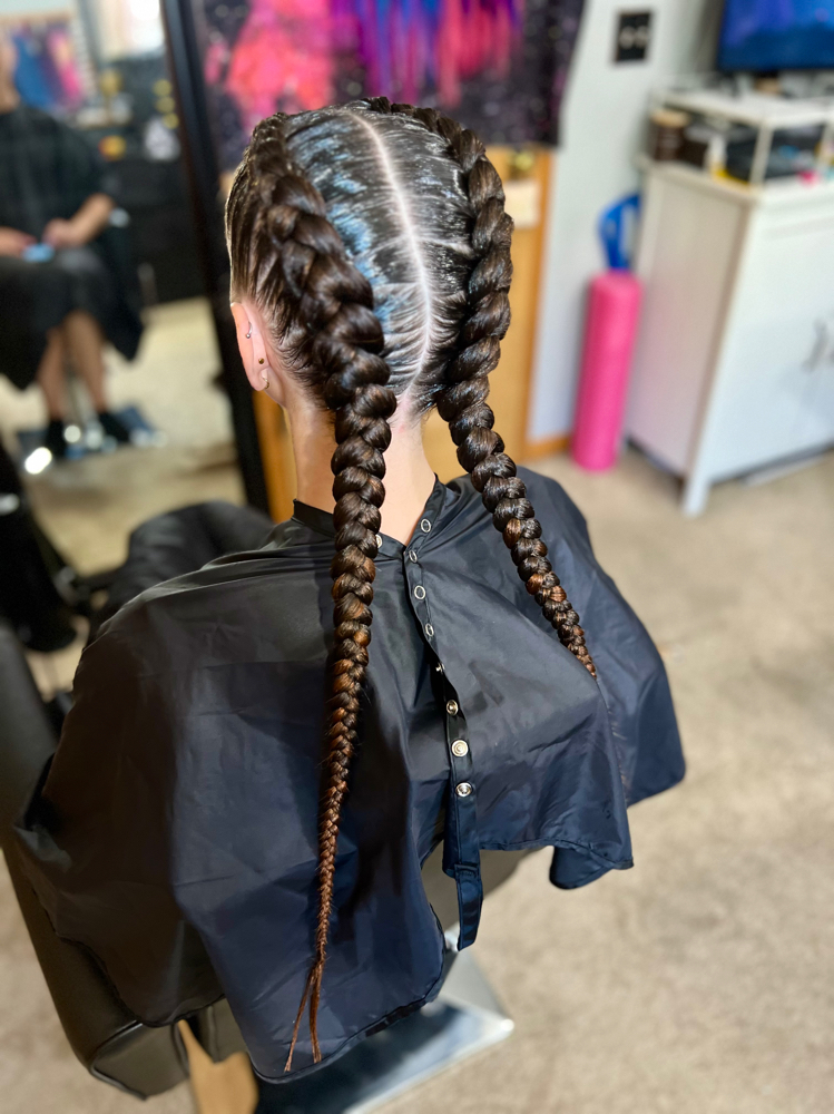 2 Braids No Design