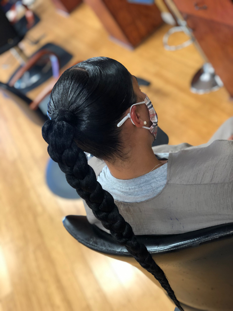 Classic Sleek Braided Pony