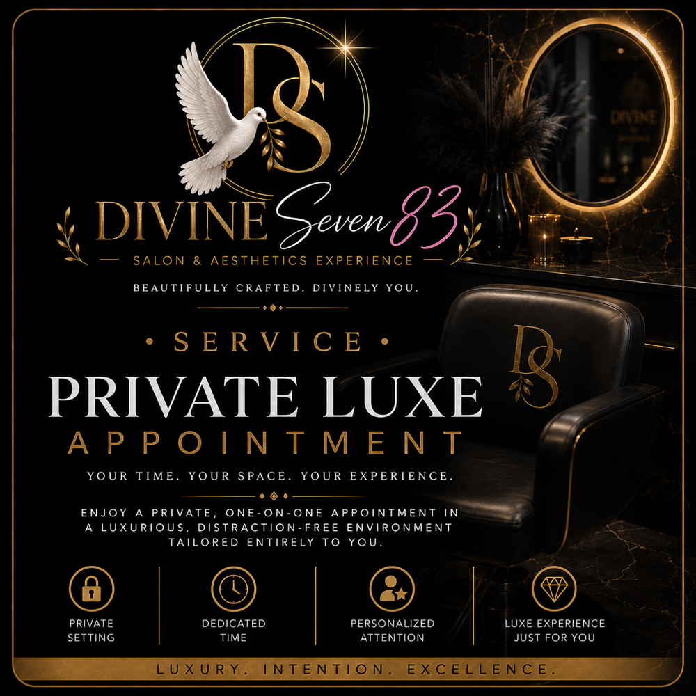 Private Luxury Appointment at Divine Sevyn83 Salon & Aesthetics in Alexandria, LA